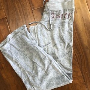 Juicy Couture Velour Grey Pants